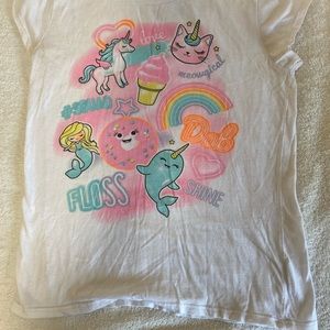 White dragon graphic tee